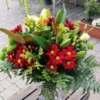 Ramo de flores Amore Margarita, Solidago, Lisianthus, Lilium