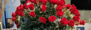 jarron de 100 Rosas rojas